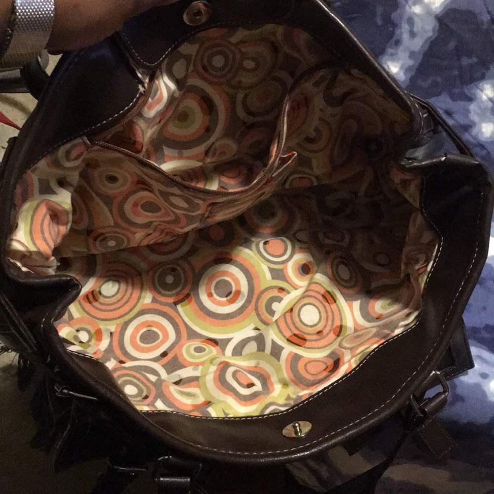 Brown PVC bag